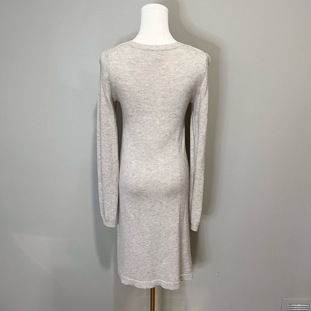 The White Company Wool Cotton Blend V Neck Sweater Dress Size S - Picture 4 of 8